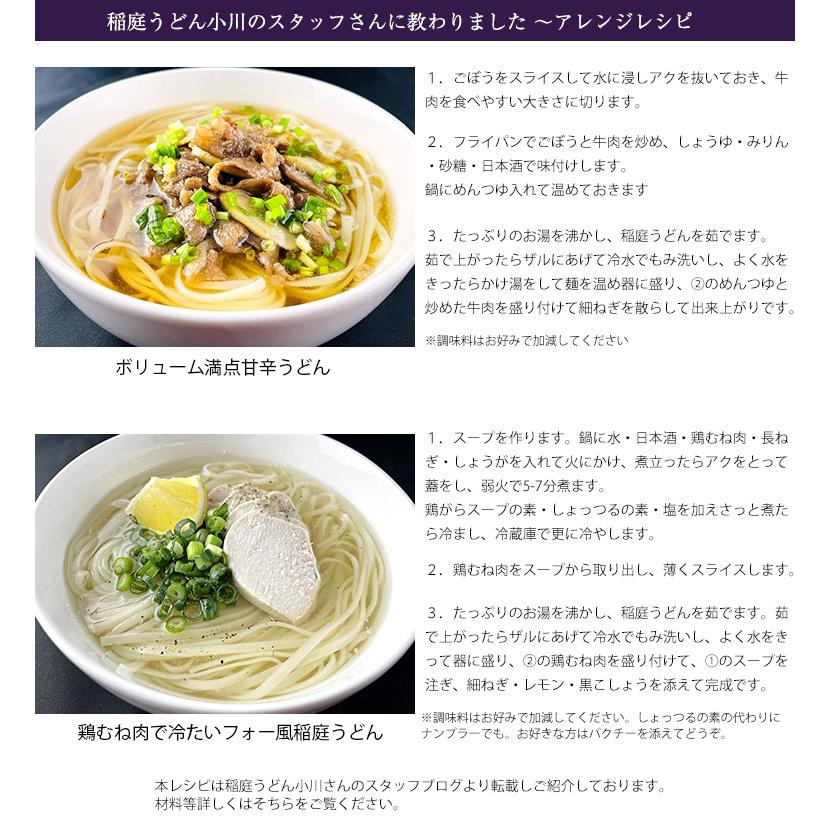 うどん 稲庭うどん お試しセット 無添加つゆ付 2人前(100gx2) 稲庭うどん小川 ポイント消化｜agurinosho｜12