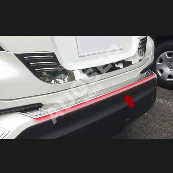 特価]トヨタ C-HR 前/後期 LED付リアバンパープロテクター バックドア