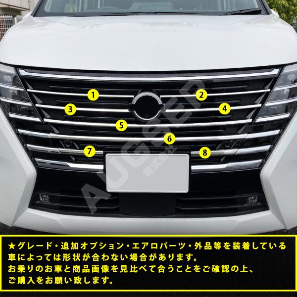 特価]セレナ C28 2023年4月〜 バンパーグリルカバー ハイウェイスター