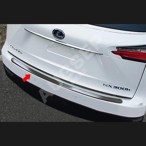 レクサス NX 200T/300H 10系 リヤ スカッフプレート Fスポーツ 割引]レクサス NX 200t/300h 前/後期 ステンレスリアステップモール