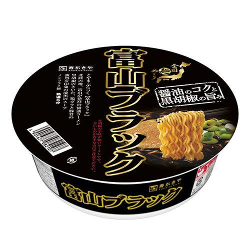 寿がきや　全国麺めぐり　富山ブラックラーメン　カップ　×12食入