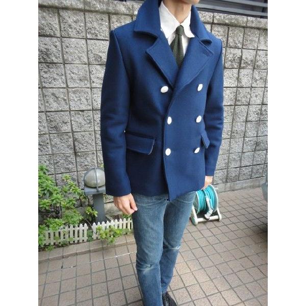 MAISON　KITSUNE（メゾンキツネ）メルトンPEACOAT　ピーコート　NAVYの画像