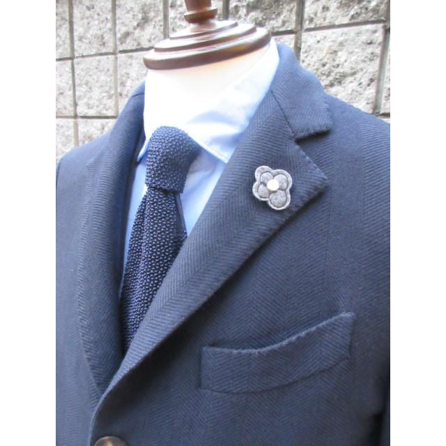 LARDINI （ラルディーニ）  AW ３B＊ヘリンボーン＊シングルチェスターフィールドコートの画像