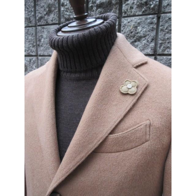 LARDINI （ラルディーニ）  AW  ３B＊CAMEL＊シングルチェスターフィールドコートの画像