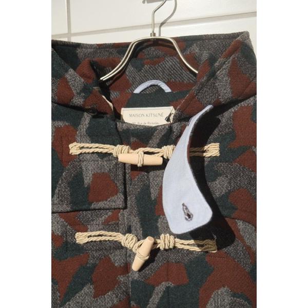 MAISON KITSUNE　メゾンキツネ　CAMO DUFFLE COAT カモフラージュ ショート ダッフルコートの画像