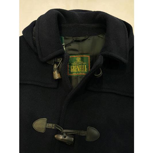 GRENFELL グレンフェル　SHERRINGHAM Duffle Coat　ダッフルコート ウール100% フード取り外しの画像