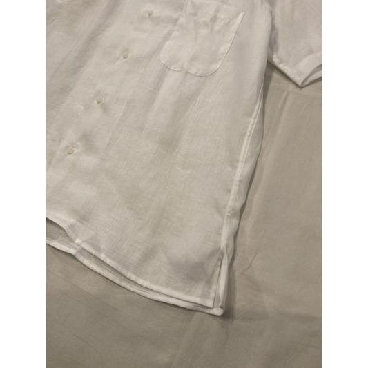 Gitman Vintage (ギットマンヴィンテージ) White Linen Camp Shirt / 半袖開襟シャツ ホワイトリネン｜ah1982｜04