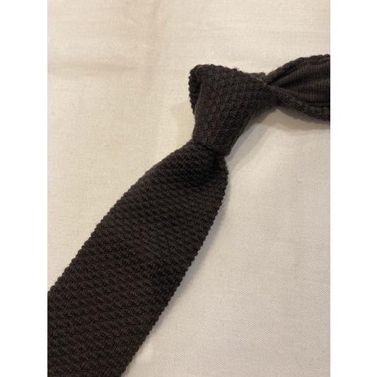 ドレイクス　ネクタイ　ニットタイ　ドイツ製 ドレイクス （Drake's） SC01KN PLAIN Silk Knit Tie / シルク
