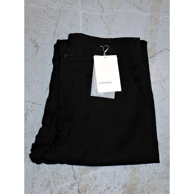 美品 icebreaker メリノラインドパンツ IB62000 黒 M