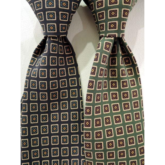 DRAKE'S ドレイクス (Drake's)【新作】「Diamond Print Silk Tie