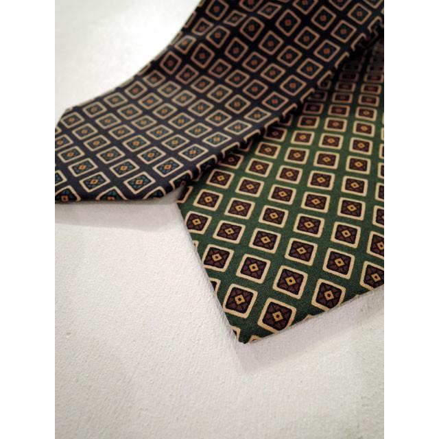 DRAKE'S ドレイクス (Drake's)【新作】「Diamond Print Silk Tie