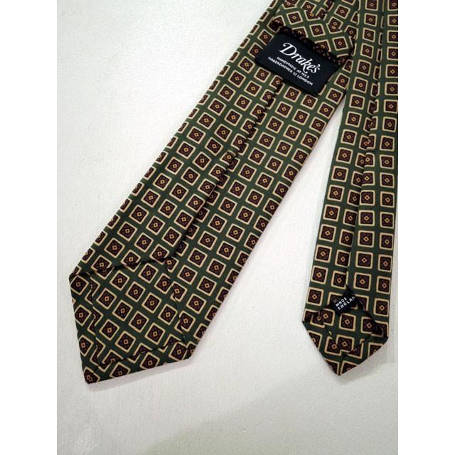 DRAKE'S ドレイクス (Drake's)【新作】「Diamond Print Silk Tie