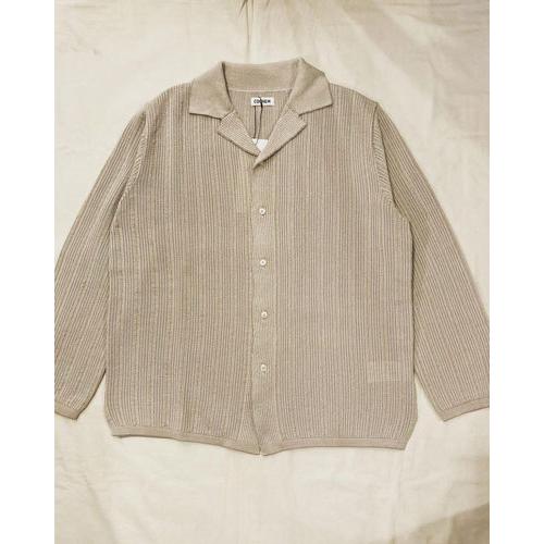 Coohem COOHEM (コーヘン) 13-222-025 DRY COTTON STRIPE KNIT SHIRT  