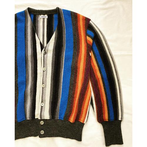 COOHEM (コーヘン) 13-234-007 MULTI STRIPE KNIT CARDIGAN マルチ 