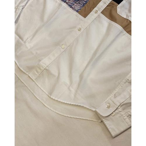Coohem（コーヘン） 20-202-016 KNIT PATCHWORK SHIRT / ニットパッチ 
