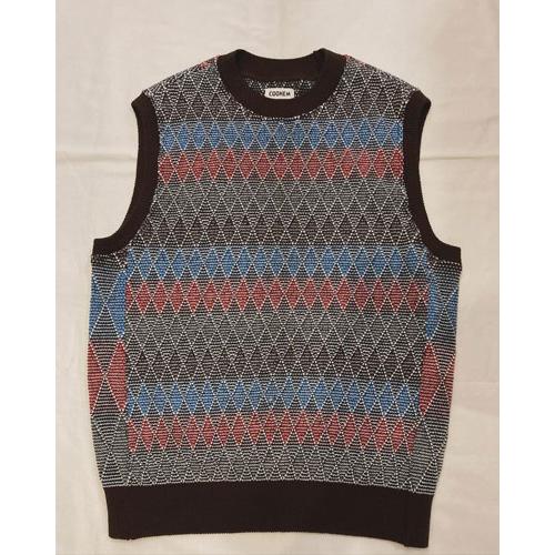 Coohem（コーヘン） 13-244-005 ARGYLE JACQUARD KNIT VEST 