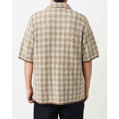 Coohem（コーヘン） 13-252-019 HOUNDSTOOTH KNIT SHIRT / 千鳥格子 