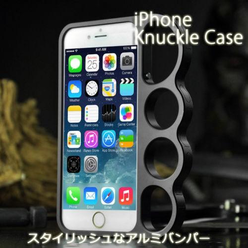 iPhone6s ケース アルミ バンパー iPhone6 Plus iPhoneSE iPhone5 iPhone5s ナックル メリケン スマホケース｜ahhzee