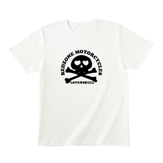 Tシャツ メンズ レディース 半袖 オシャレ カワイイ ドクロ LOVE SKULL｜ahhzee｜03