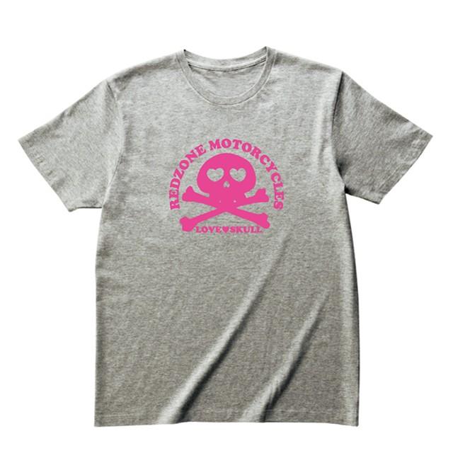 Tシャツ メンズ レディース 半袖 オシャレ カワイイ ドクロ LOVE SKULL｜ahhzee｜09