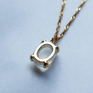 K18 ペンダント　トップ　ムーンストーン　0.78 g ペンダントトップ ムーンストーン ゴールド K18 6月誕生石