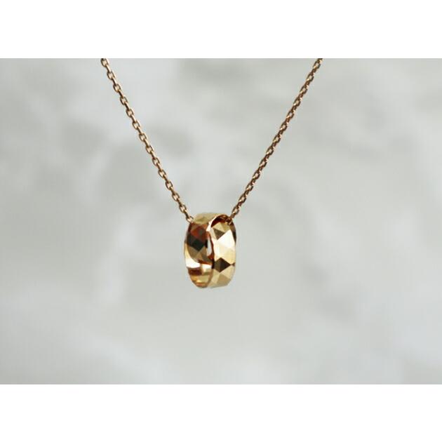 k18YG ペンダントトップ K18 ツインカットフープペンダント YG WG イエローゴールド