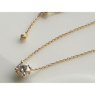 K18 ゴールド 0.50ct G up/SI up Verygood ダイヤモンド ネックレス 