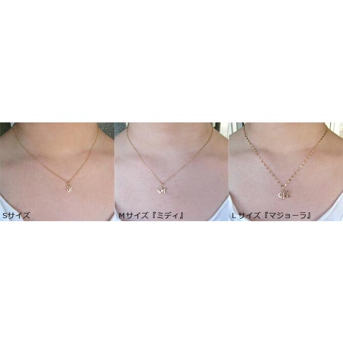 イニシャル K18 ダイヤモンド ペンダント トップ「Inizia -イニシア