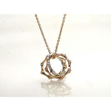 K18 スリー ゴールド バンブー ペンダント トップ 「Bamboo - バンブー -」18K 18金 YG WG PG イエローゴールド ホワイトゴールド ピンクゴールド 竹 ギフト …