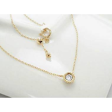 K18 ゴールド 0.1ct H〜Ｆカラー/SIクラス ダイヤモンド ネックレス「Catenare - カテナーレ - 」18K 18金 YG WG PG イエローゴールド ホワイトゴールド ピン…