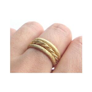 鯖*缶様 K18ゴールドツイストリング K18 ゴールド ツイスト リング「Graff - グラッフ 」 18K 18金 YG WG