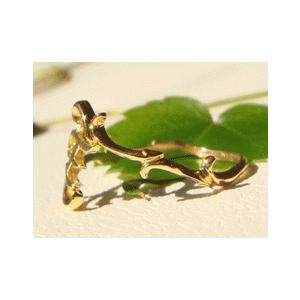 K18 ゴールド イニシャル リング 「Inizia Nature -イニシア ナチュレ