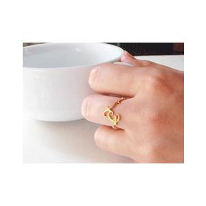 K18 ゴールド イニシャル リング 「Inizia Nature -イニシア ナチュレ