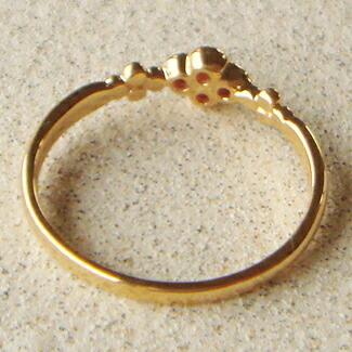 K18 ゴールド ルビー リング 「Lilla - リッラ -」18K 18金 YG WG PG 
