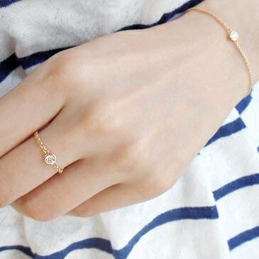 K18 ゴールド ダイヤモンド 0.1ct H〜Fカラー/SIクラス チェーン