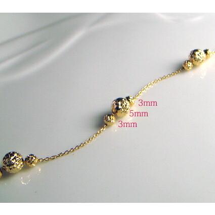 K18 ゴールド ラウンドスクランブルカットボール「 5mm 」アレンジ  