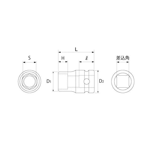TOP/トップ工業 PT-1736XUS インパクトレンチ用ソケットセット TOP/トップ工業 PT-1736XUS インパクトレンチ用ソケットセット