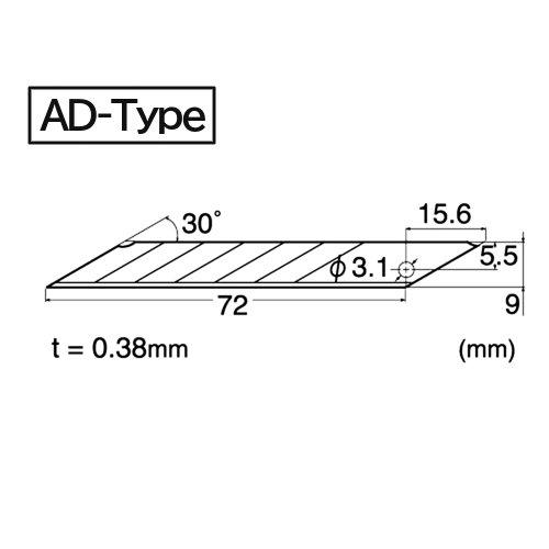 NTカッター AD-2P A型カッター 左右両用設計 プロシリーズ NTカッター AD-2P A型カッター 左右両用設計 プロシリーズ