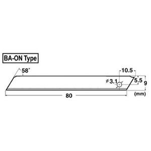 NTカッター BA-4000-ON 軽作業用カッター替刃 折り線なし刃 400枚入