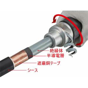タジマツール/TJM ○DK-MSDK38 ムキソケD 高圧 38mm2 CV線 6600V用皮