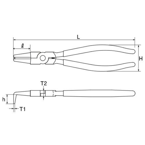 TOP/トップ工業 HB-125 スナップリングプライヤ ホール用ベント(穴用曲爪)　12-25mm｜ai-dougu｜03