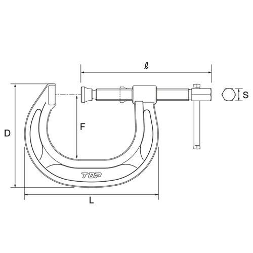 TOP/トップ工業 CC-200 C型シャコ万力 200mm : プロの工具専門店 愛