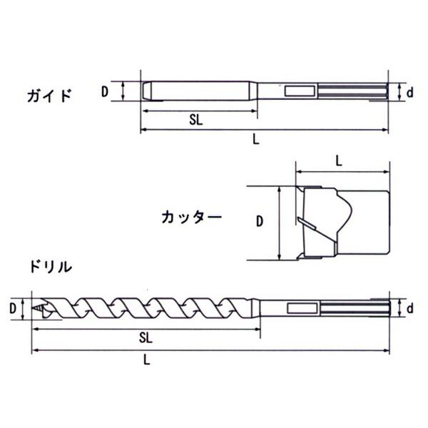 スターエム/STAR-M #28S-1230 超硬座掘錐 小口径 No.28S 12×30mm 