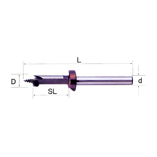 スターエム/STAR-M #41-090 しいたけビット ストッパー付 No.41 9.0mm 