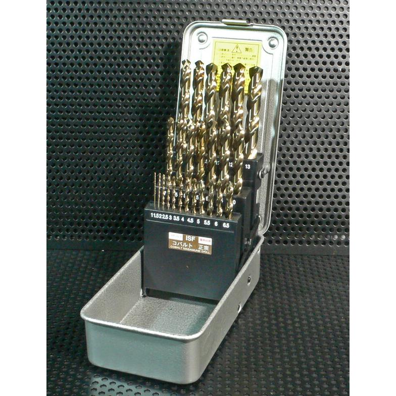 イシハシ精工/ISF COD-25S コバルト正宗ドリル 25本組 金属ケース入 