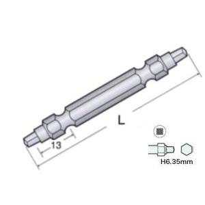 サンフラッグ FWB5-2110 スクエアビット 4角 No.2×110mm 硬度H 5本入