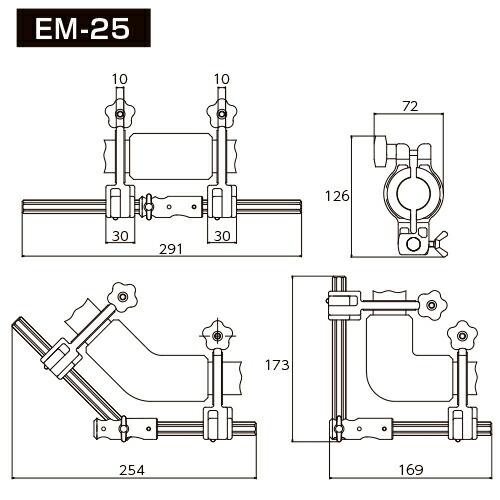 MCC/松阪鉄工 EM-25 マルチクランプ25_4