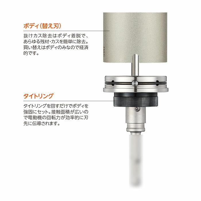 ユニカ URSK-ST-L 多機能コアドリルUR21シリーズ用 シャンク ユニカ URSK-ST-L 多機能コアドリルUR21シリーズ用 シャンク