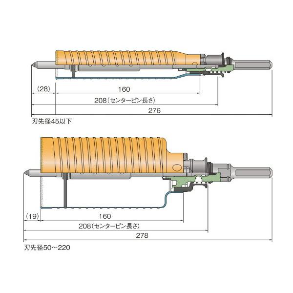 ミヤナガ PCHP060R ポリクリック ハイパーダイヤコアドリル セット SDS