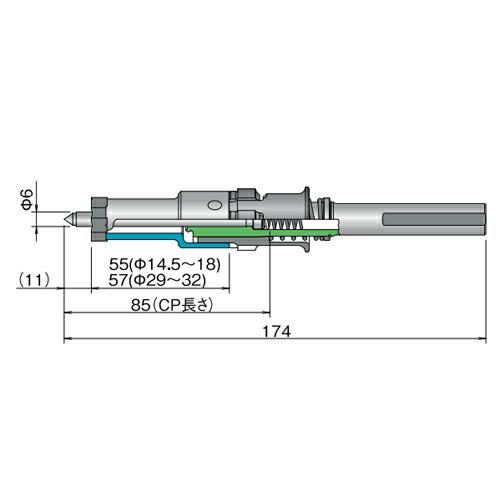 ミヤナガ PCPVD32-SD ポリクリック 瓦用ダイヤコアドリル セット SDS